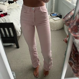 zara high rise flare jeans